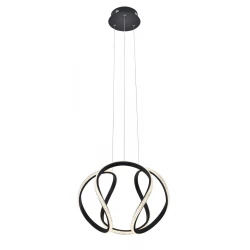 LED Κρεμαστό Φωτιστικό Μεταλλικό Μαύρο D45CM 40W BERLIN VIOKEF