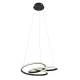 LED Κρεμαστό Φωτιστικό Μεταλλικό Μαύρο D52cm 40W BERLIN VIOKEF