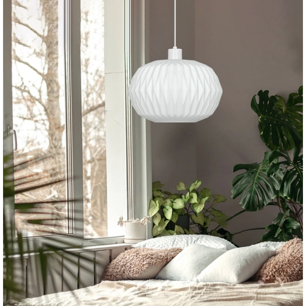 Κρεμαστό Φωτιστικό Μονόφωτο 1xE27 D:300 Carson - Viokef