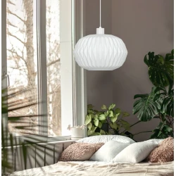 Κρεμαστό Φωτιστικό Μονόφωτο 1xE27 D:300 Carson - Viokef