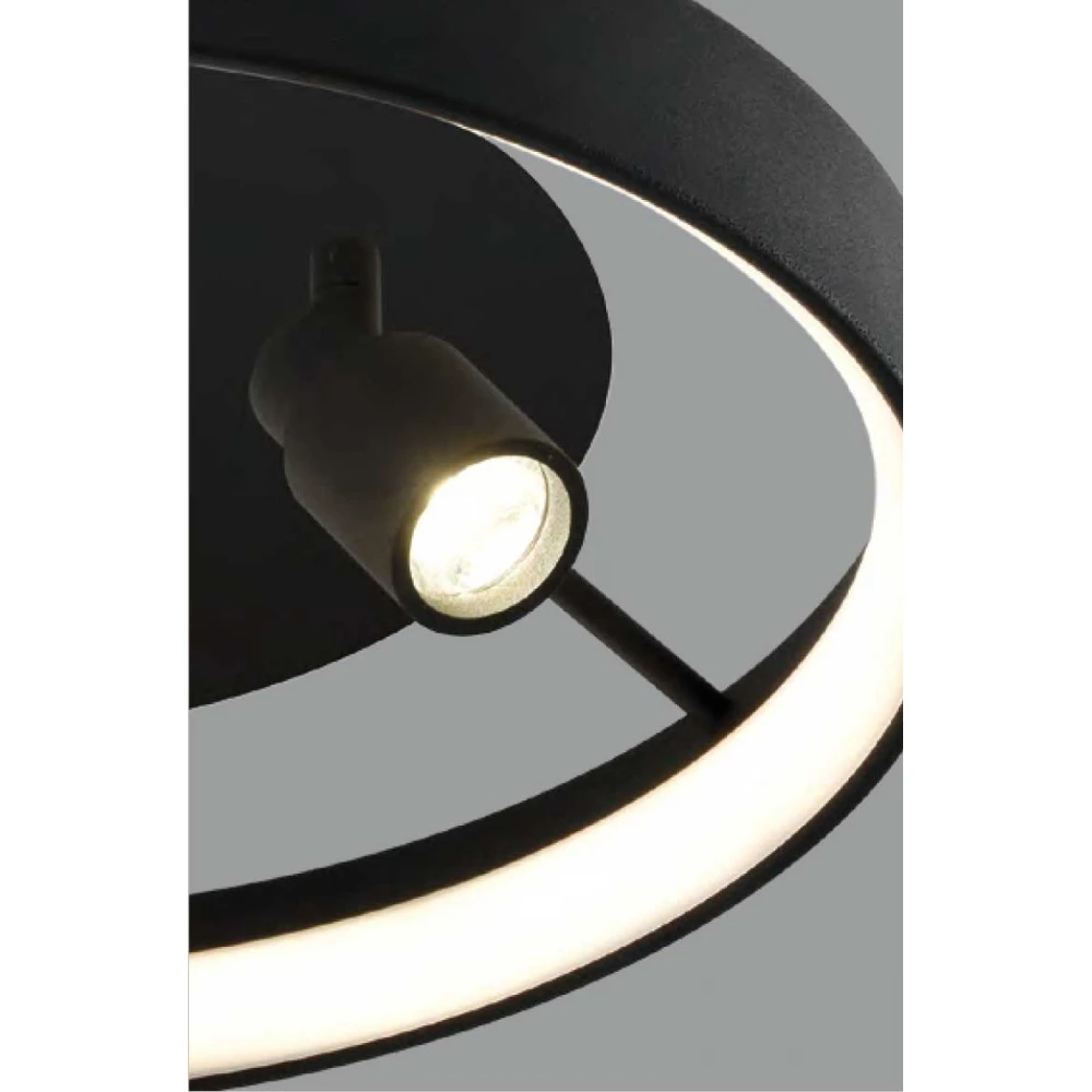 LED Πλαφονιέρα Μεταλλική Μαύρη 30W DENIS VIOKEF