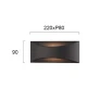 LED Απλίκα Σε Ανθρακί Χρώμα 6W 375Lm 3000K DOKOS - Viokef