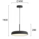 LED Μονόφωτο Φωτιστικό Μαύρο 36W CRI93 Deva Viokef