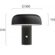 LED Φωτιστικό Επιτραπέζιο Μαύρο 18W Deva - VIOKEF