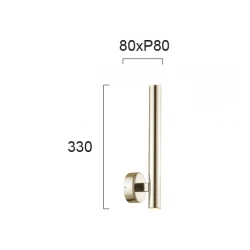 LED Απλίκα Χρυσή 10W 900Lm 3000K ELLIOT - Viokef