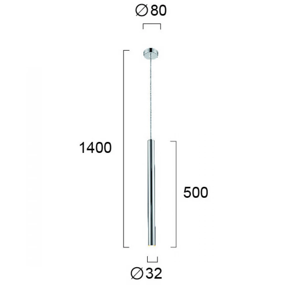 LED Κρεμαστό Φωτιστικό Σε Χάλκινο Χρώμα 5W 450Lm 3000K ELLIOT - Viokef