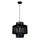 Κρεμαστό Φωτιστικό Μονόφωτο Μαύρο Ø40cm 1x E27 40W max Kenya - Viokef