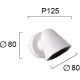 LED Απλίκα Μεταλλική Λευκή 5.6W ENZO - VIOKEF
