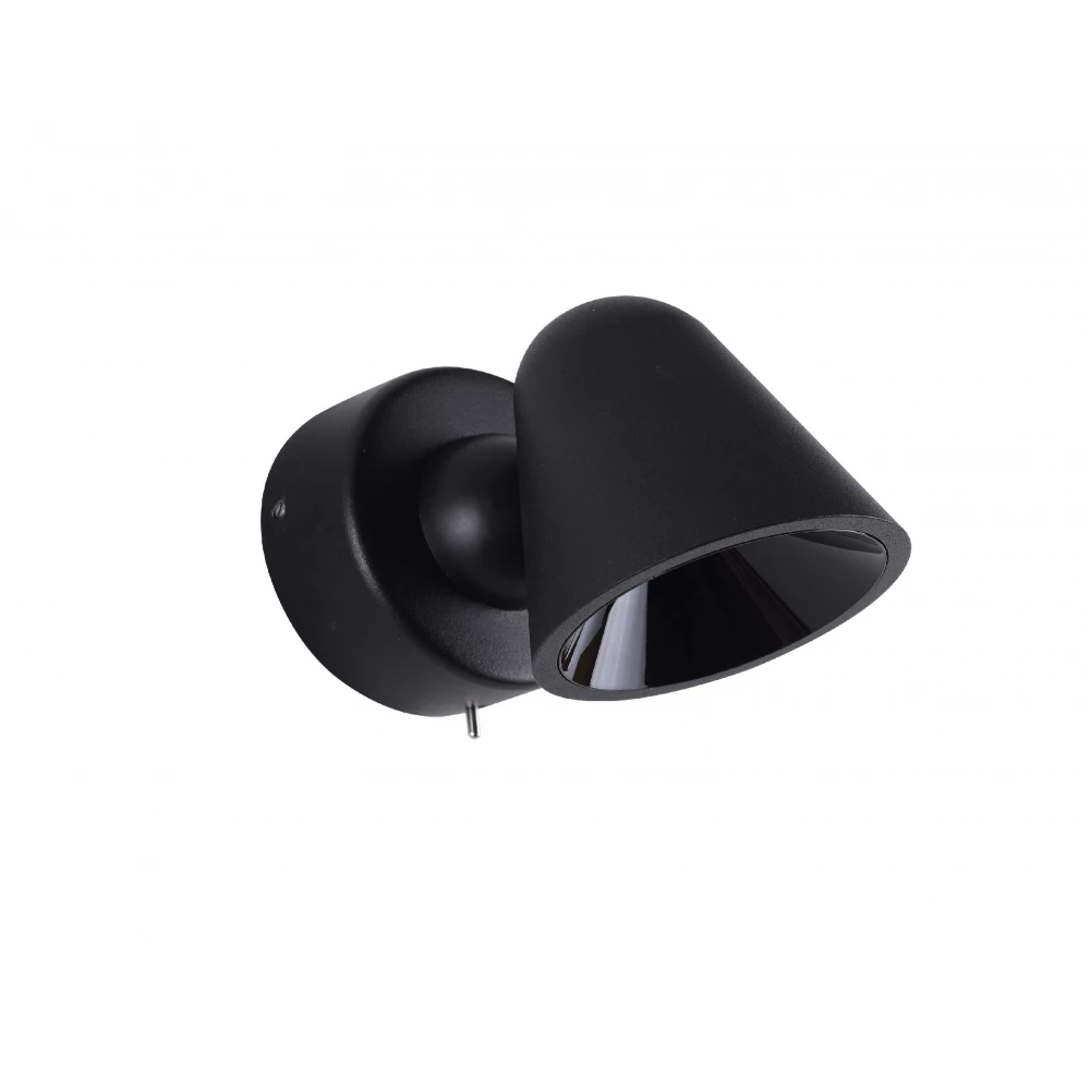 LED Απλίκα Μεταλλική Μαύρη 5.6W ENZO - VIOKEF