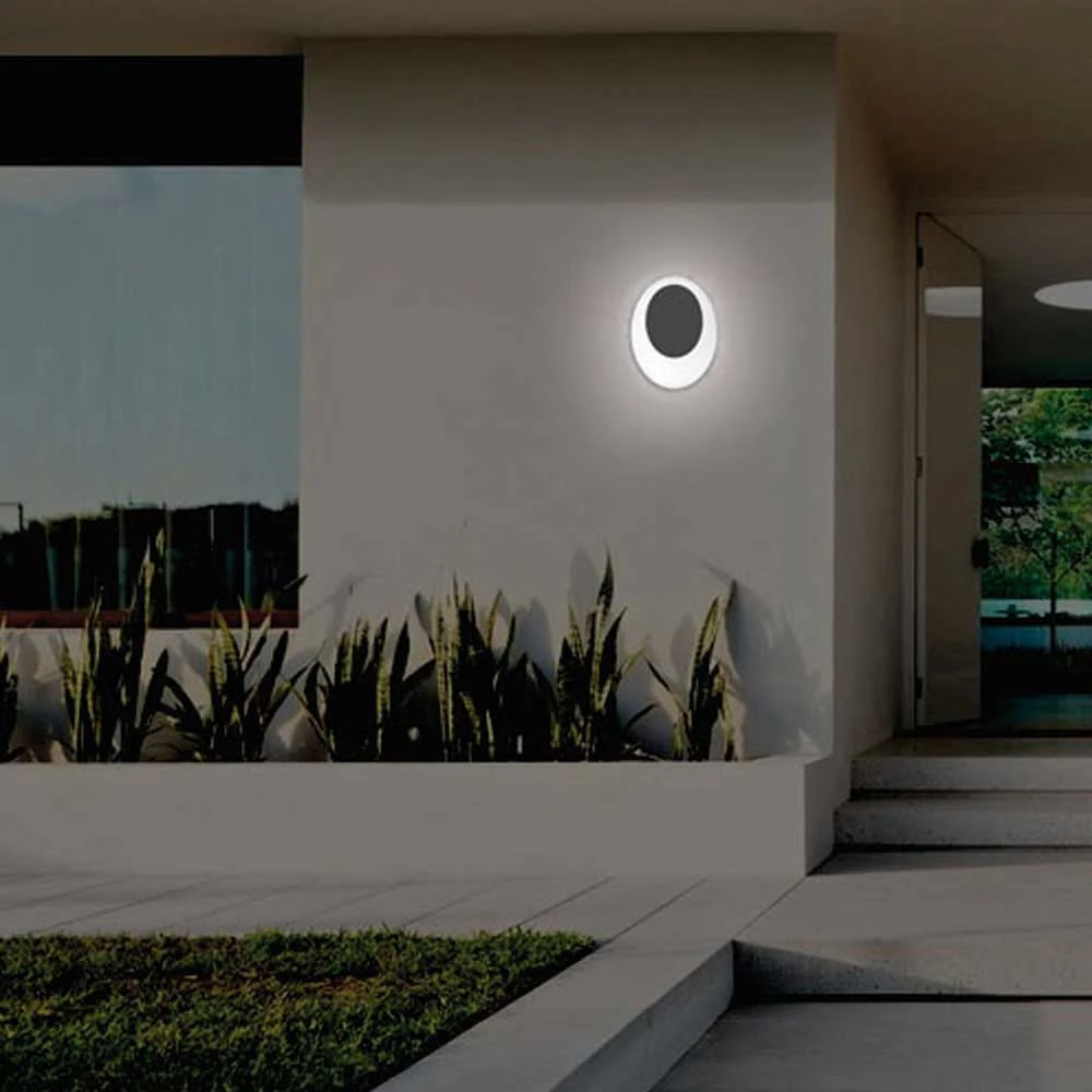 Απλίκα LED Αλουμινίου σε Ανθρακί με PC 13W IP65 ERODIUS - VIOKEF