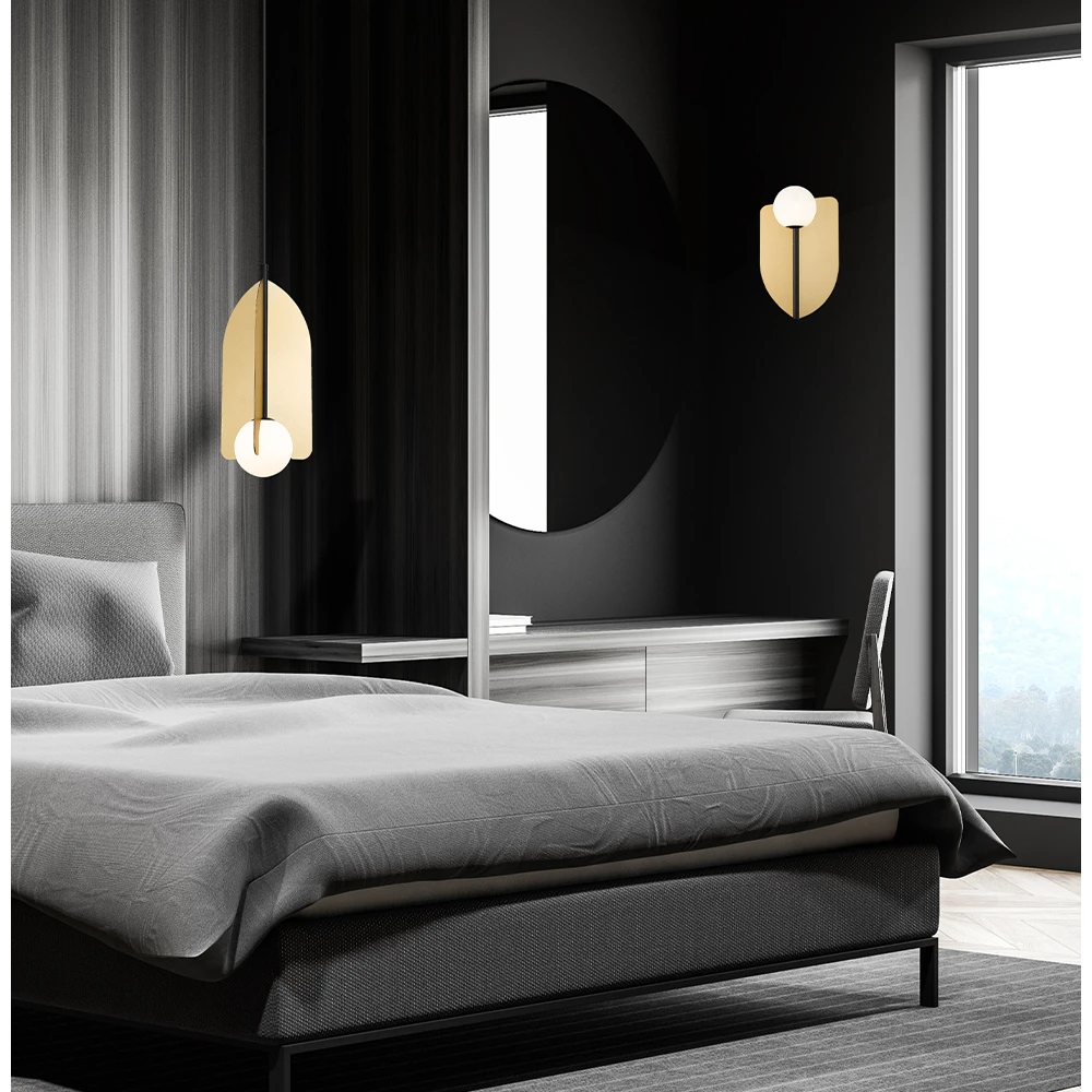 Κρεμαστό Φωτιστικό Μονόφωτο Χρυσό 1xG9 Fedora - Viokef