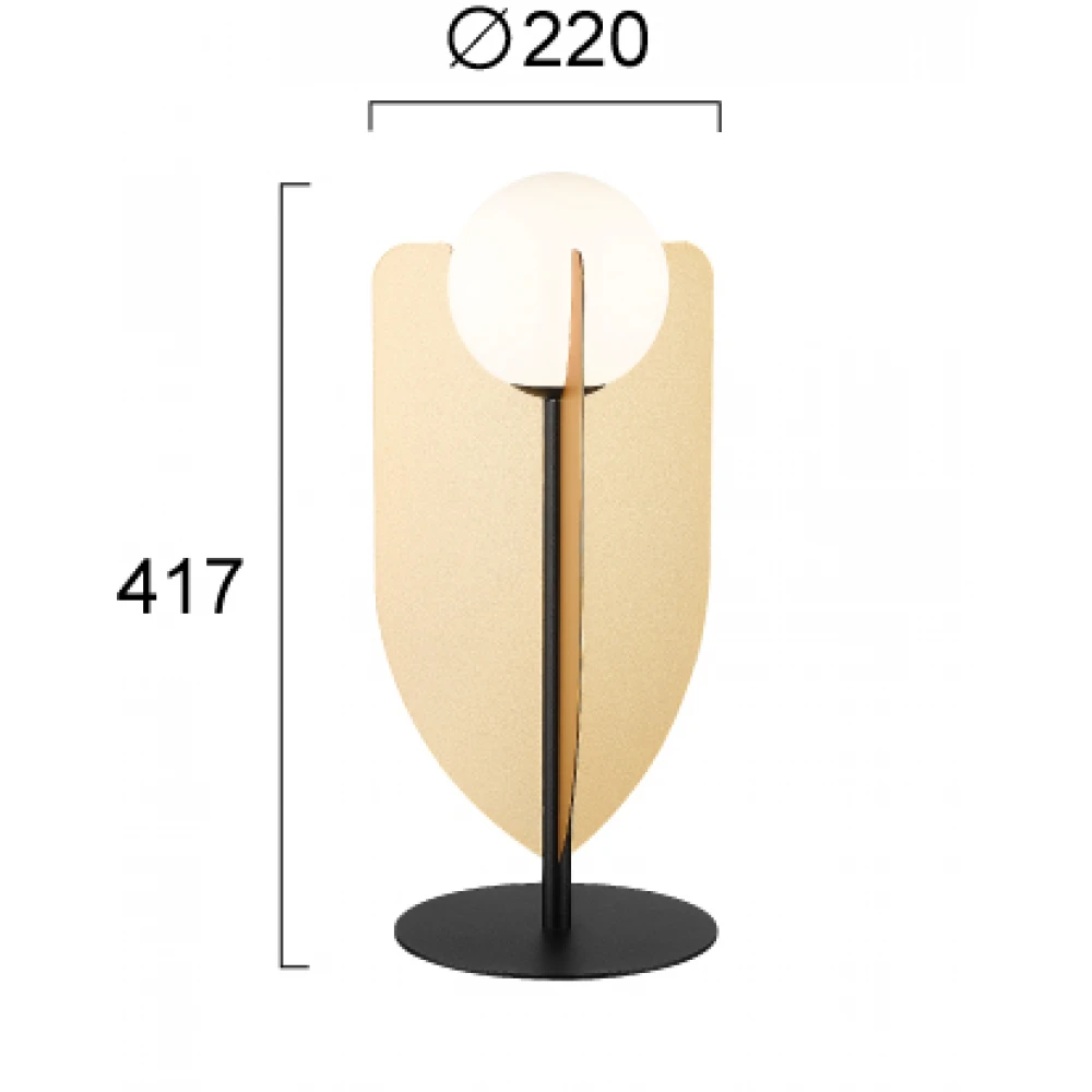 Φωτιστικό Επιτραπέζιο Χρυσό 1xG9 Fedora - Viokef