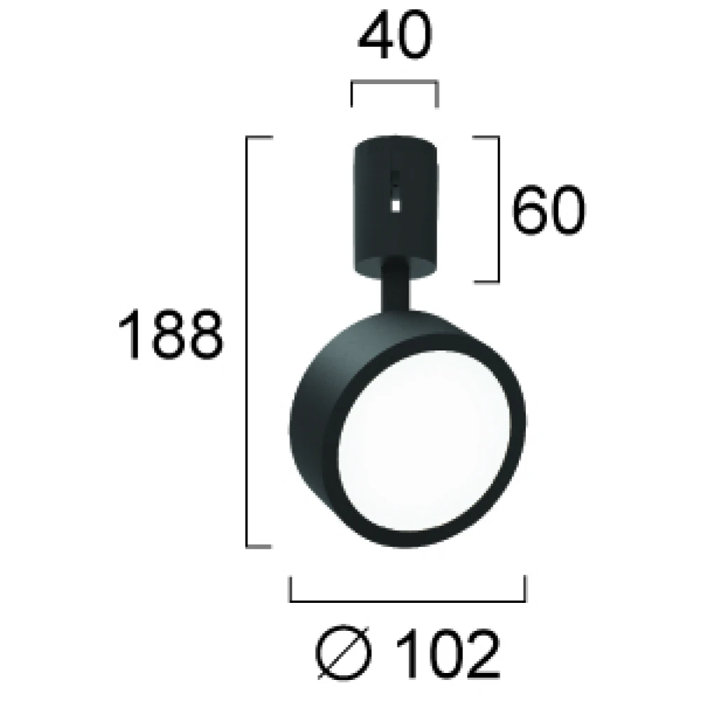 Φωτιστικό Ράγας με Bluetooth Flexy 15W CRI91 Dimmable - Viokef