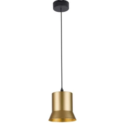 LED Μεταλλικό Κρεμαστό Φωτιστικό Χρυσό D120mm 6W FORMA - VIOKEF