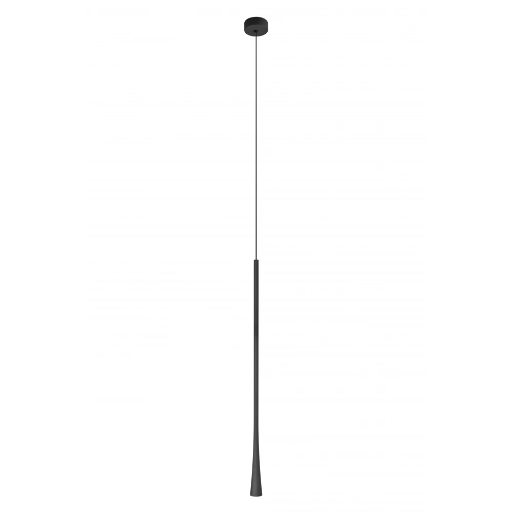 LED Κρεμαστό Φωτιστικό Αλουμίνιου Μαύρο 6,3W CRI92 FOX - VIOKEF