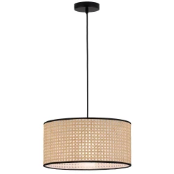 Κρεμαστό Φωτιστικό Μονόφωτο Από Rattan D40cm 1xE27 GHEISA VIOKEF