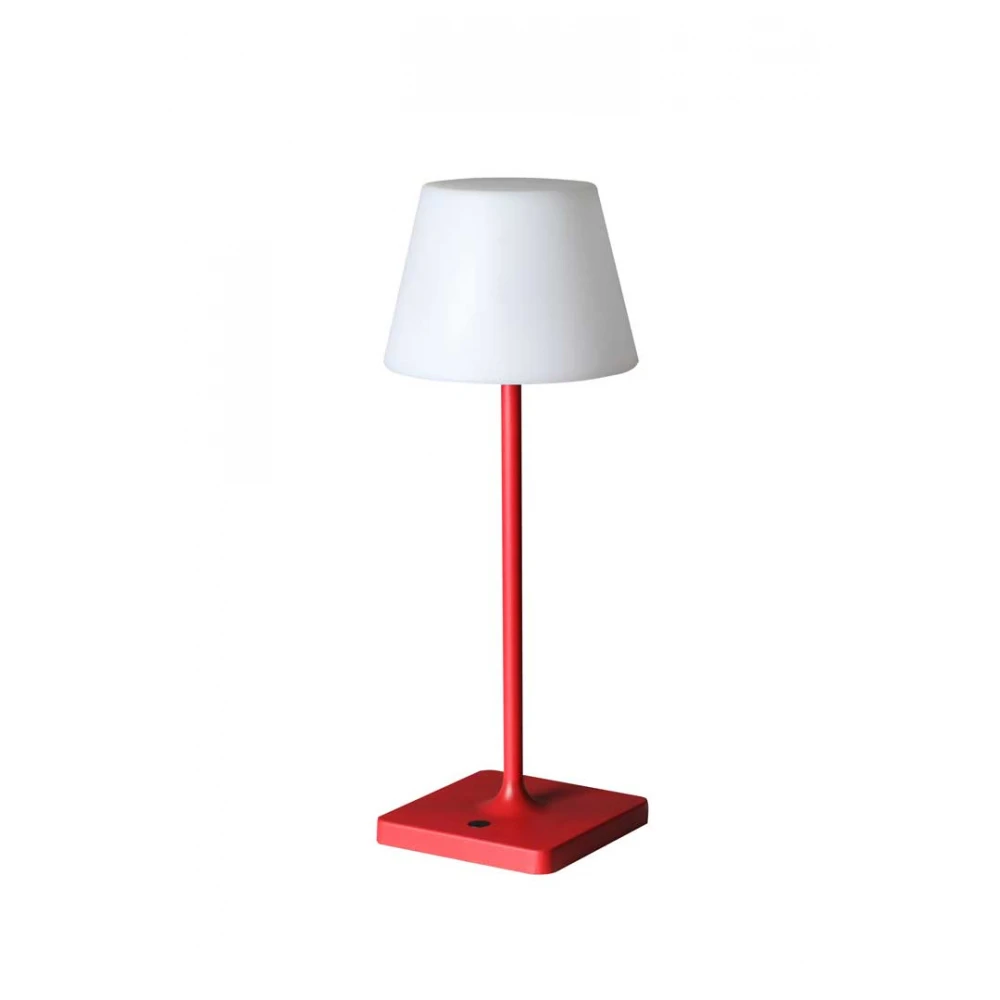 LED Επαναφορτιζόμενο Πορτατίφ Κόκκινο Dimmable IP44 2W 4000K HAPPY - VIOKEF