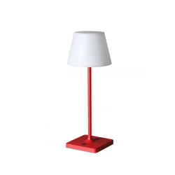 LED Επαναφορτιζόμενο Πορτατίφ Κόκκινο Dimmable IP44 2W 4000K HAPPY - VIOKEF