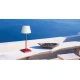 LED Επαναφορτιζόμενο Πορτατίφ Κόκκινο Dimmable IP44 2W 4000K HAPPY - VIOKEF