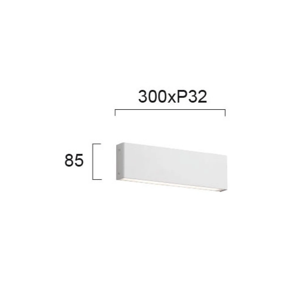LED Επιτοίχιο Φωτιστικό Μεταλλικό 12W Σε Μαύρο Χρώμα HUGO VIOKEF