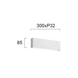 LED Επιτοίχιο Φωτιστικό Μεταλλικό 12W Σε Λευκό Χρώμα HUGO VIOKEF