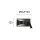 LED Μεταλλική Απλίκα Μαύρη 3W + 5W JAKE - VIOKEF