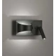 LED Μεταλλική Απλίκα Μαύρη 3W + 5W JAKE - VIOKEF
