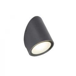 LED Φωτιστικό Τοίχου Αλουμινίου Σκούρο Γκρι 4W IP65 JUNO Viokef