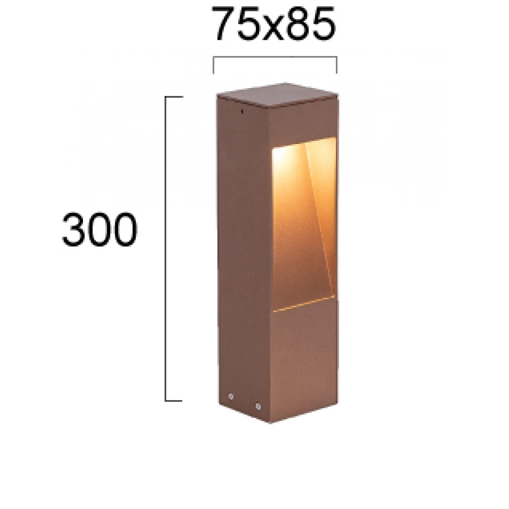 Στήλος Κήπου Καφέ H:300 LED 7W CRI93 IP65 Karl - Viokef