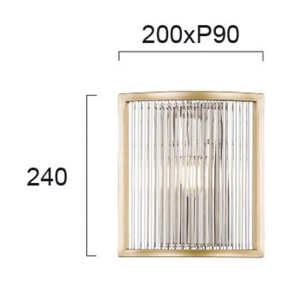 Απλίκα Μονόφωτη Χρυσή Και Διάφανο Γυαλί 1xE14 KAROLINA VIOKEF - Η απλίκα Karolina, με τον επιβλητικό σχεδιασμό της, τις χρυσές λεπτομέρειες αλλά και το ανάγλυφο γυαλί, προσδίδει στον χώρο σας κομψότητα και στυλ.
