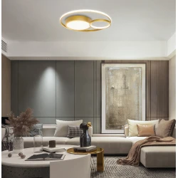 LED Φωτιστικό Οροφής Χρυσό 36W Karon VIOKEF