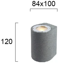 Απλίκα Από Τσιμέντο H:120 1x GU10 IP65 Kithnos - Viokef