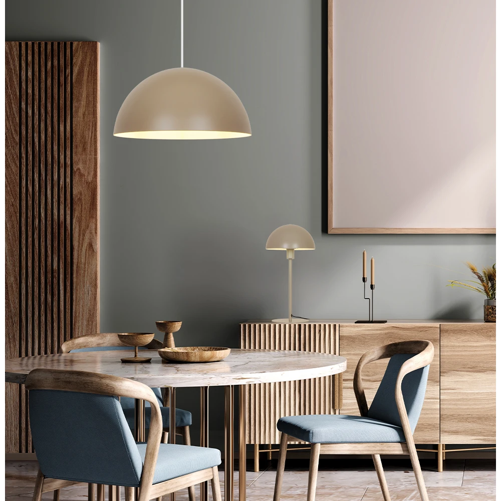 Κρεμαστό Φωτιστικό Μονόφωτο Καφέ 1xE27 Kody - Viokef