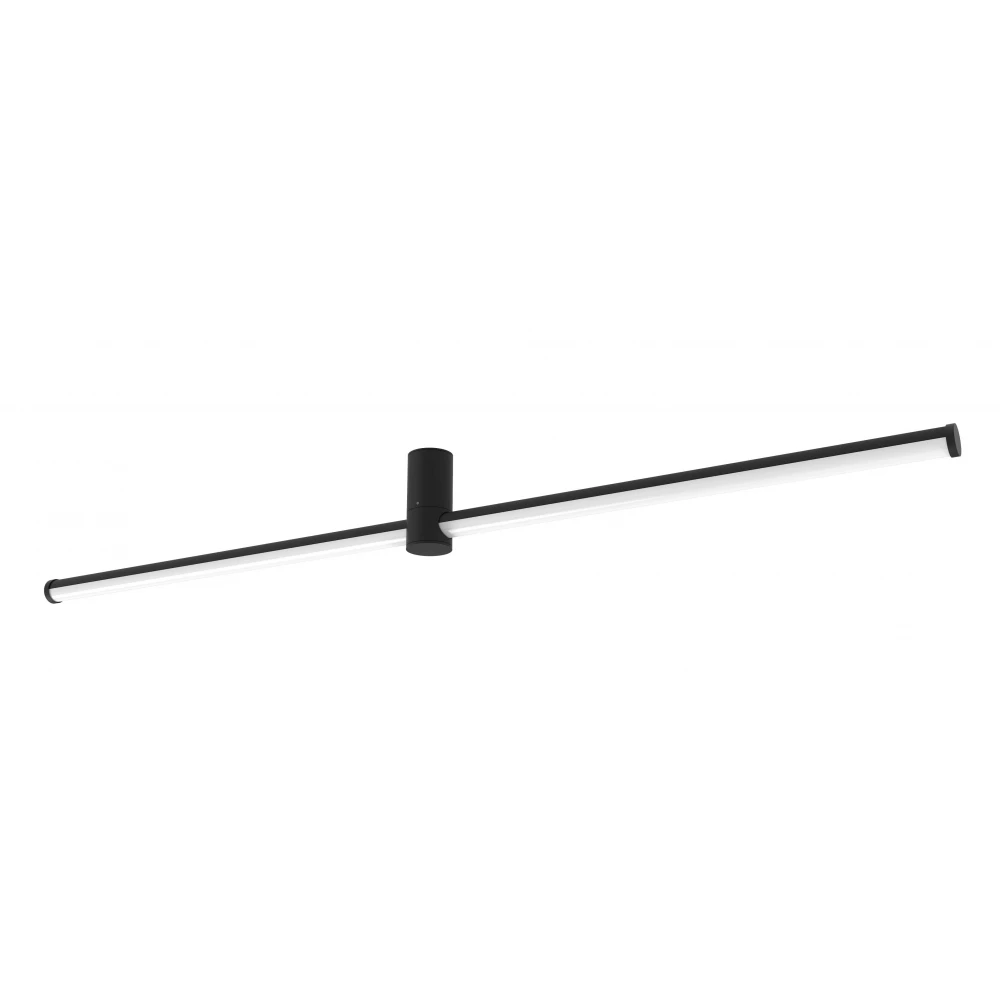 LED Πλαφονιέρα Αλουμινίου Μαύρη 24W LONGO - VIOKEF