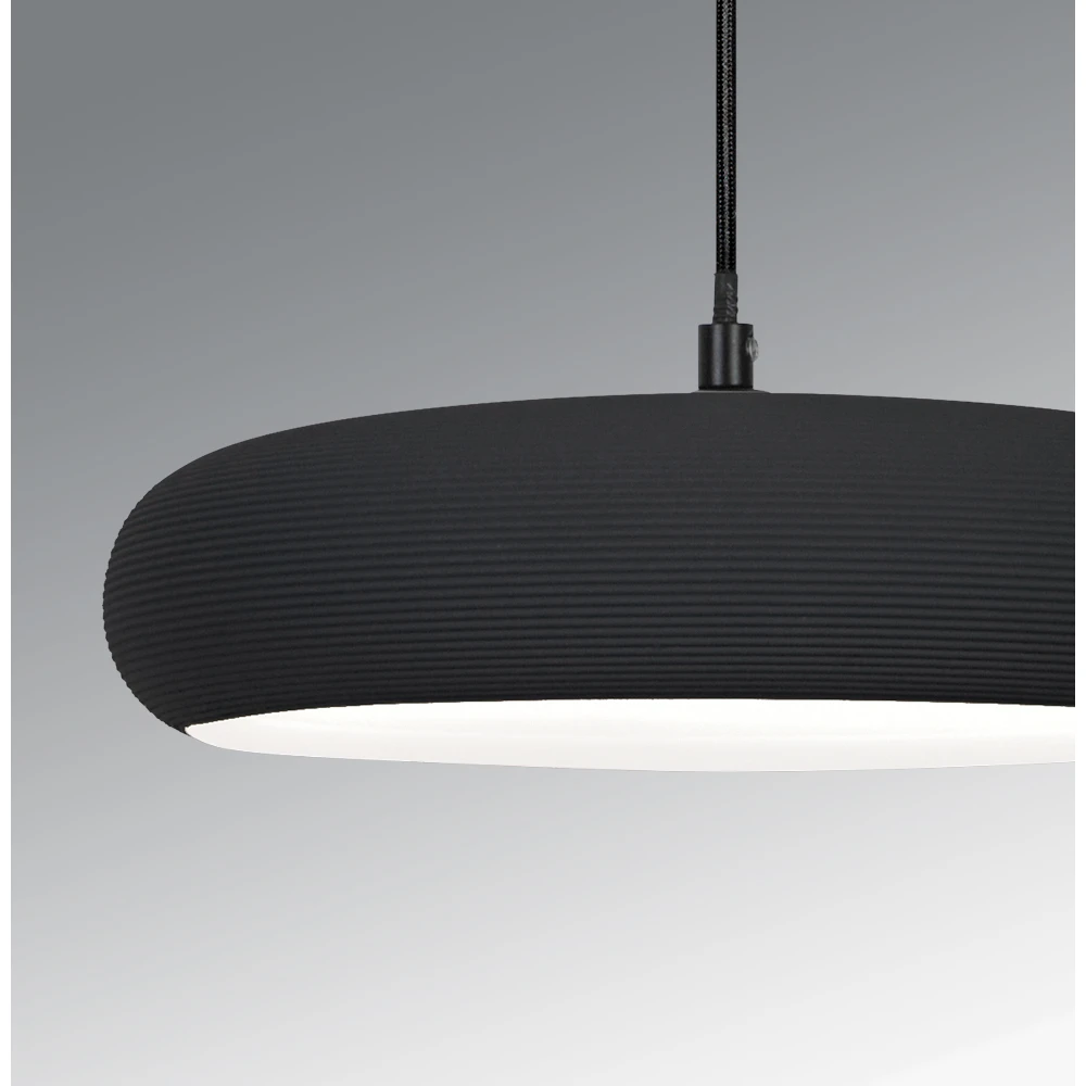 LED Μονόφωτο Κρεμαστό Φωτιστικό Μαύρο 11W Logan - Viokef