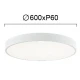 LED Πλαφονιέρα Λευκή D:600 67W 3000K/4000K with CCT switch Madison - VIOKEF