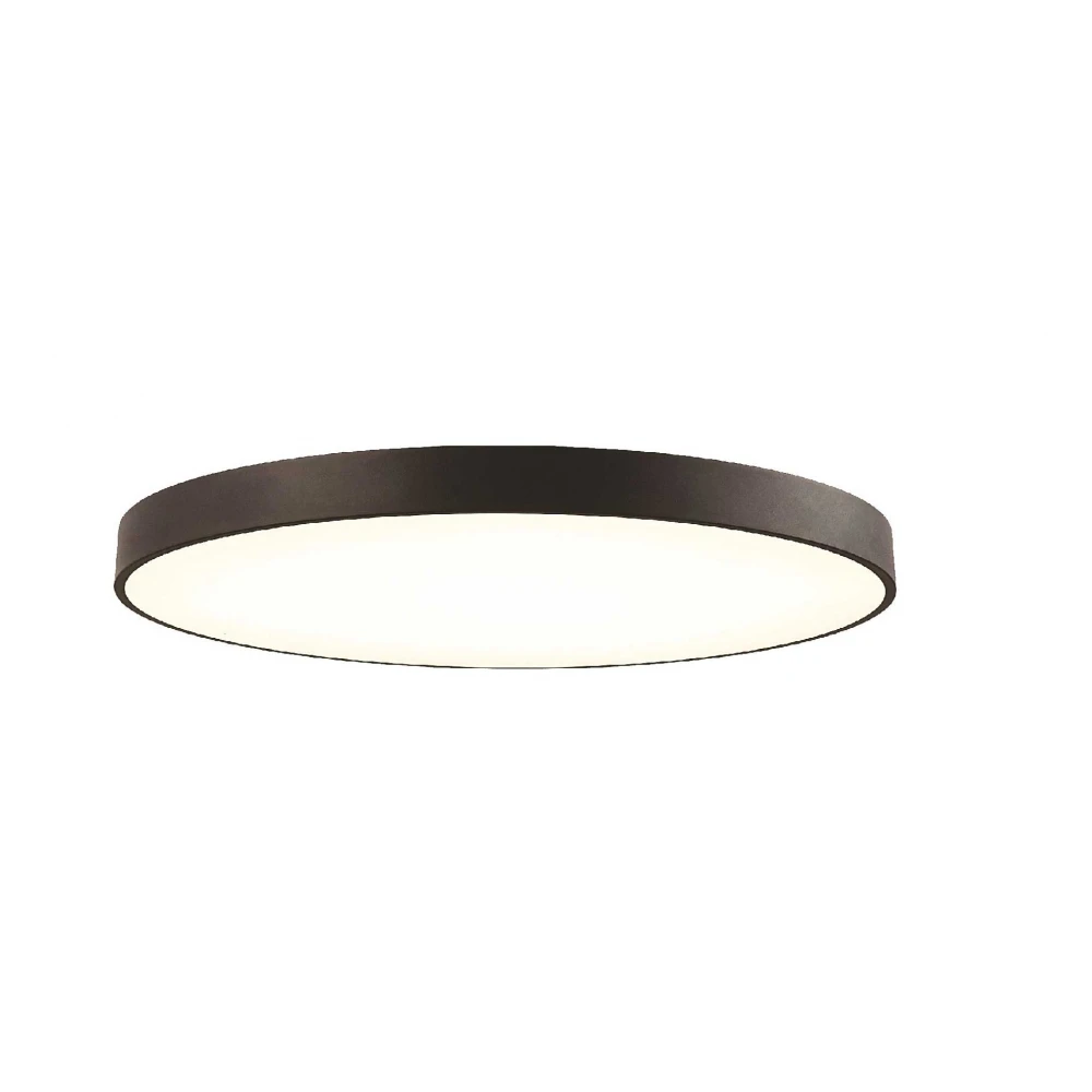 LED Πλαφονιέρα Μαύρη D:600 67W 3000K/4000K with CCT switch Madison - VIOKEF