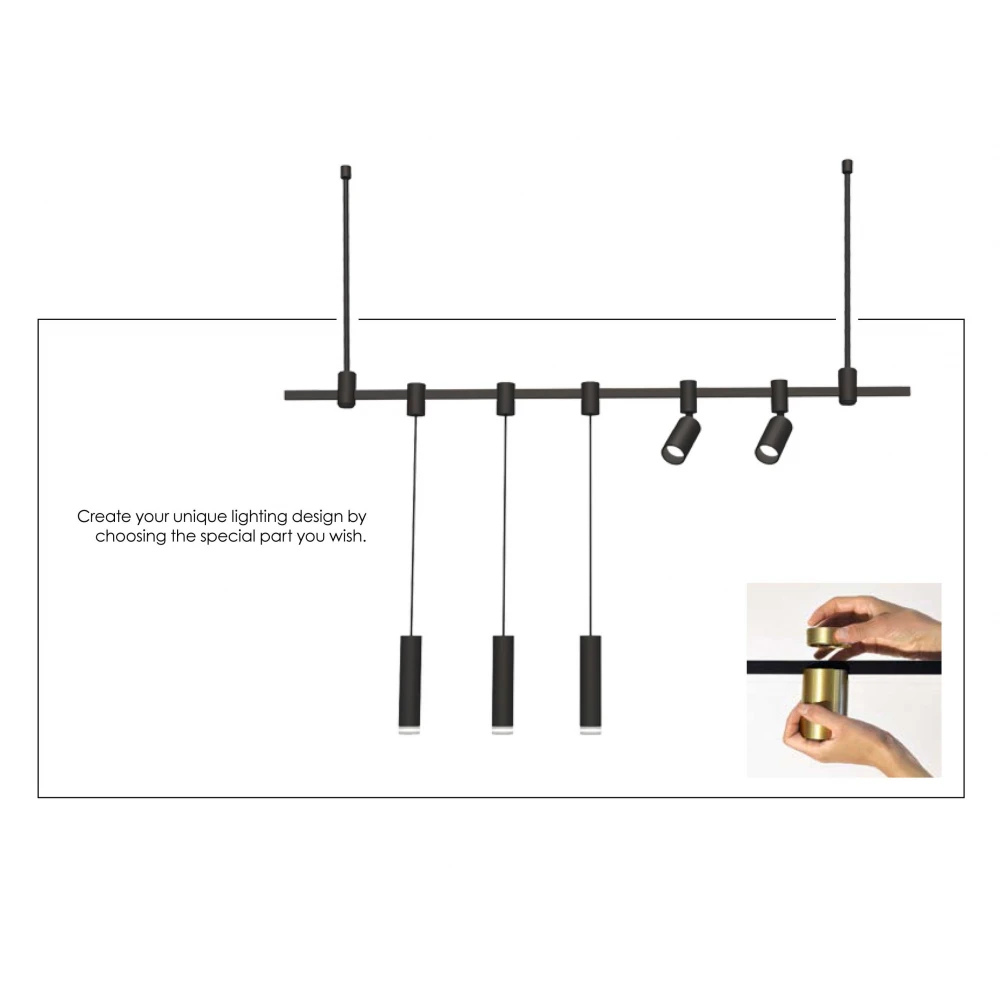 Ράγα Κρεμαστή Magnetic Hoop L1800mm - VIOKEF