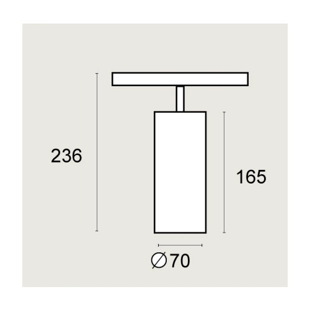 SPOT 20W MAGNETIC Μαύρο 48VDC CRI>90 UGR<19 - VIOKEF DIMMABLE