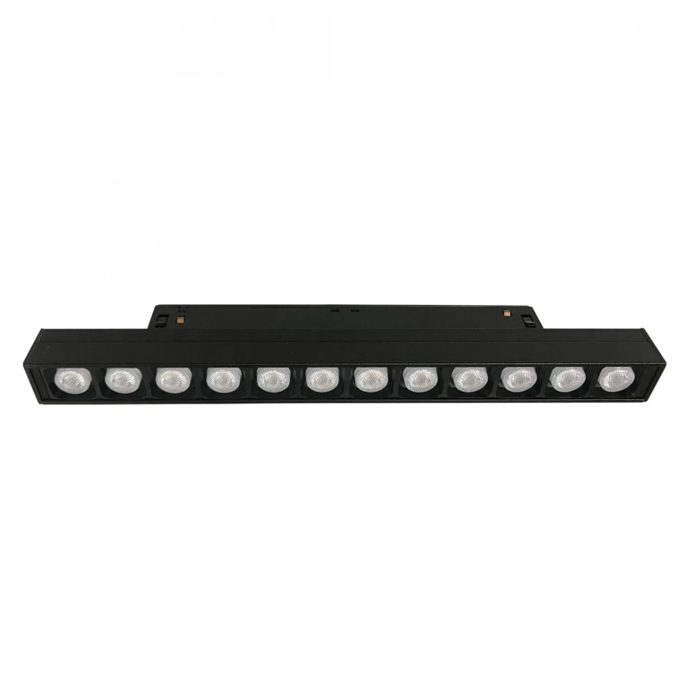 Γραμμικό Οροφής (Track) MAGNETIC LED 12W Μαύρο 48VDC CRI>80 UGR<15 ( DIMMABLE) - VIOKEF