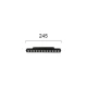 Γραμμικό Οροφής (Track) MAGNETIC LED 12W Μαύρο 48VDC CRI>80 UGR<15 ( DIMMABLE) - VIOKEF