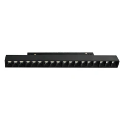 Γραμμικό Οροφής (Track) MAGNETIC LED 18W Μαύρο 48VDC CRI>80 UGR<15 - VIOKEF
