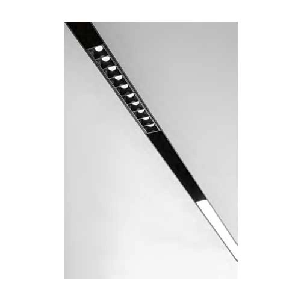Γραμμικό Οροφής (Track) MAGNETIC LED 21W Μαύρο 48VDC CRI>83 UGR<15 Dimmable - VIOKEF