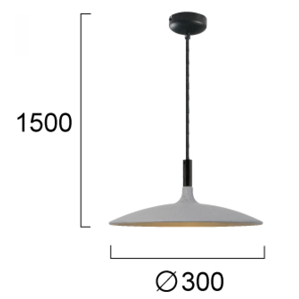 LED Κρεμαστό Φωτιστικό Μονόφωτο 5W D:300 Mervin - Viokef
