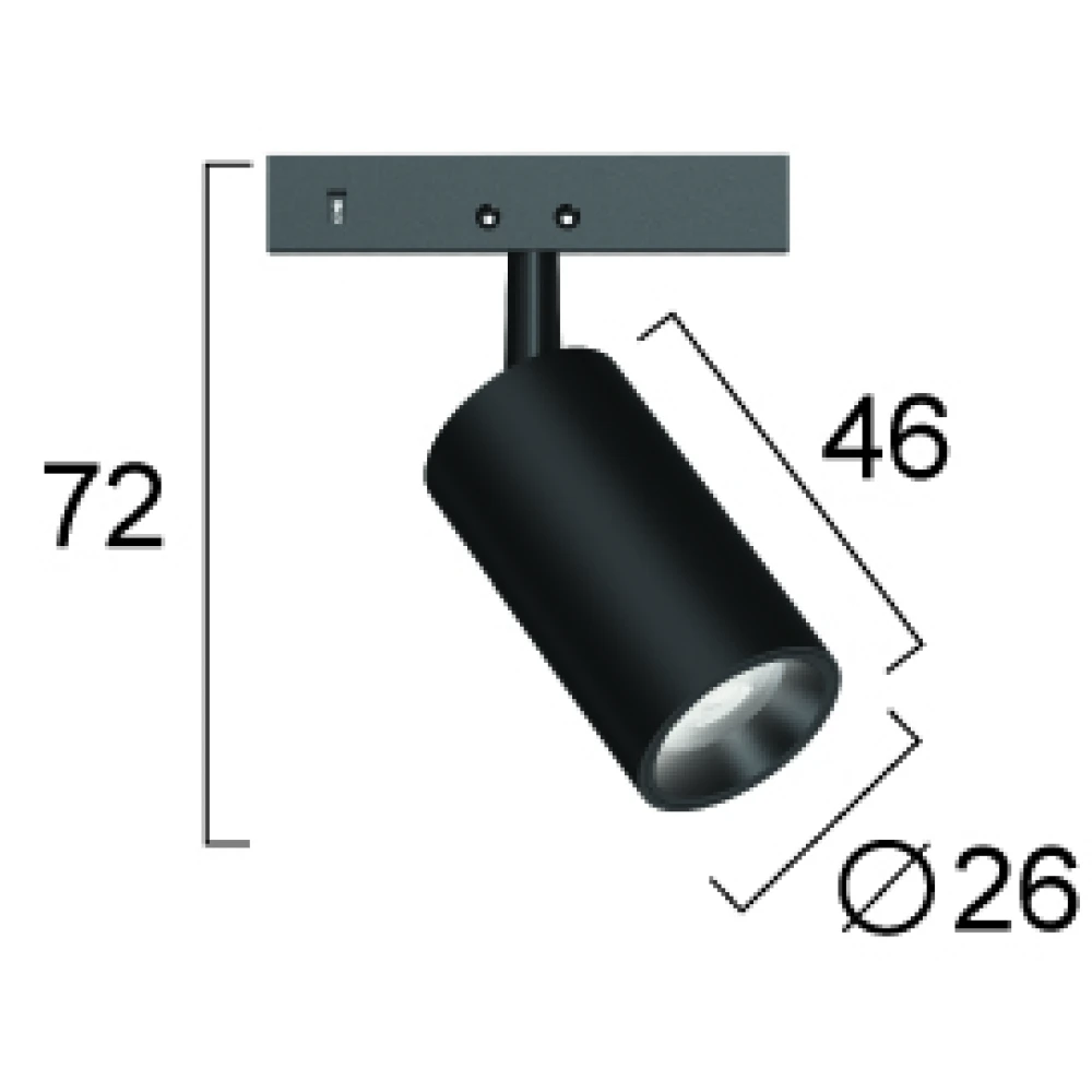 Σποτ Track 3W Micro Magnetic CRI90 Dimmable - Viokef