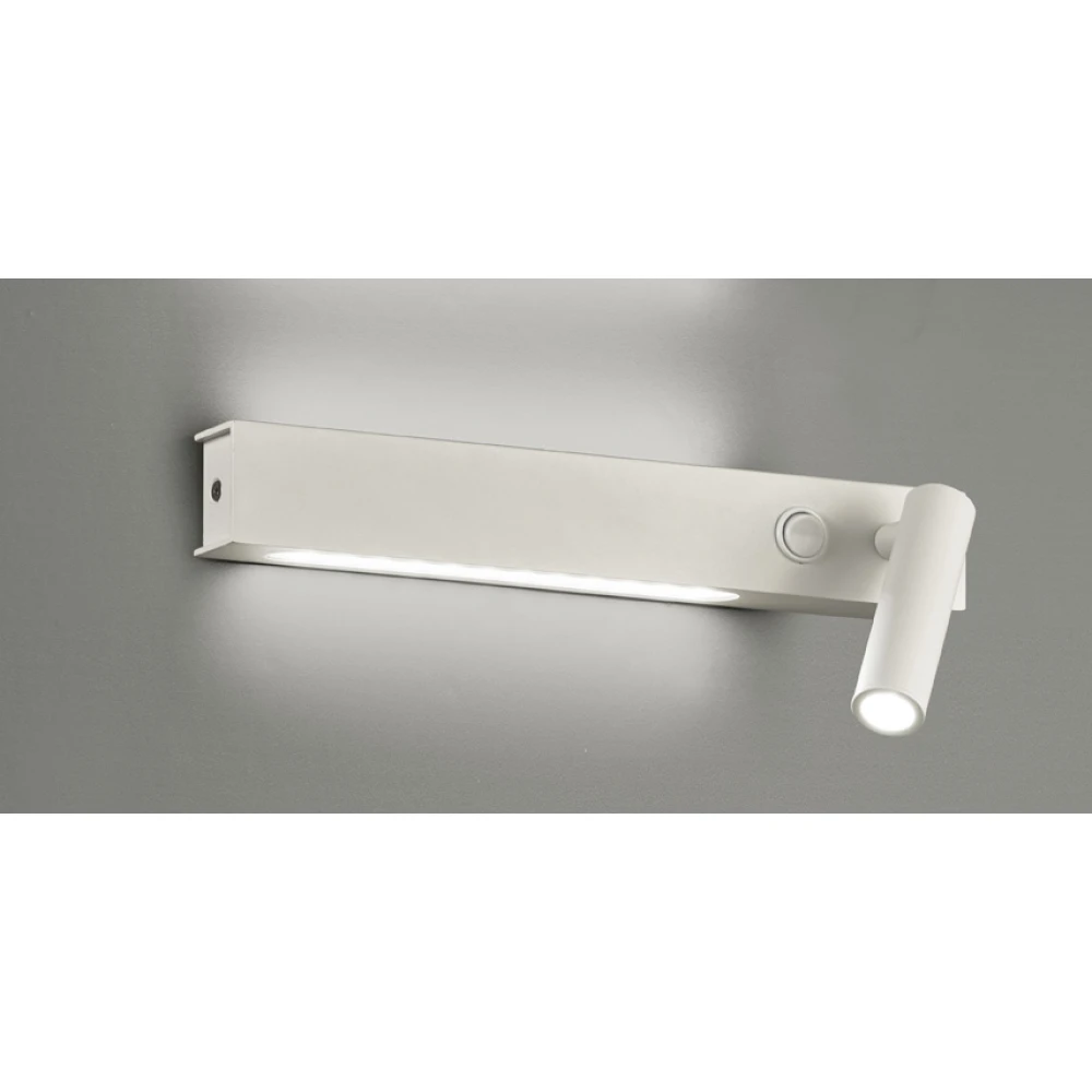 LED Μεταλλική Απλίκα Σε Λευκό Με Διακόπτη 3W + 6W MOLLY - VIOKEF