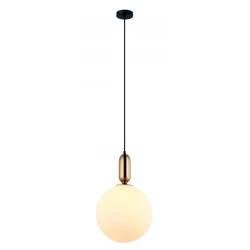 Κρεμαστό Φωτιστικό Μονόφωτο Σε Χρυσό Ø30cm 1x E27 40W max NEPTUNE - Viokef