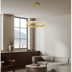 Κρεμαστό Φωτιστικό Χρυσό 52W Nesos - Viokef