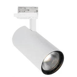 LED Φωτιστικό Αλουμινίου Για Track 4 Αγωγών / 3 Κυκλωμάτων Λευκό, 10W 750Lm 3000K, Nestor Track VIOKEF