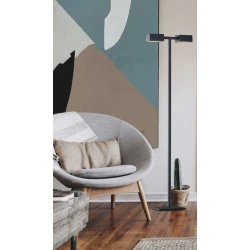 LED Φωτιστικό Δαπέδου Μαύρο Μεταλλικό 12.6W NOSTO - VIOKEF